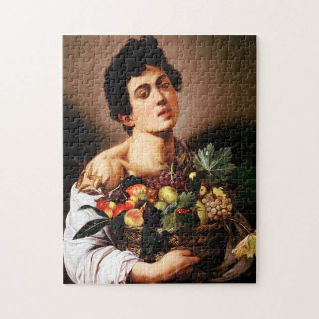 Caravaggio Boy com uma cesta de Quebra-cabeça Frut (Vertical)