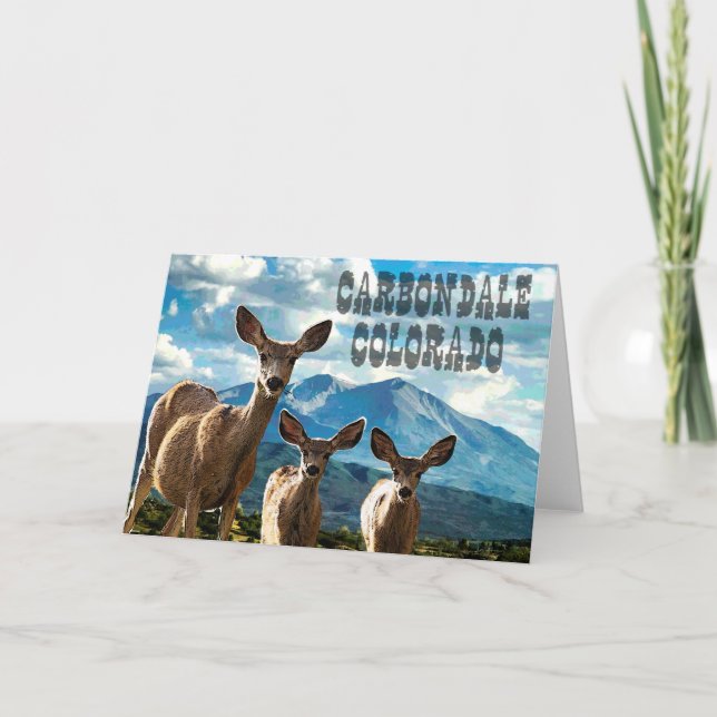 Carbondale, cartão de nota de Colorado (Frente)