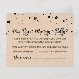 CARD, qual é o tamanho da Mamãe Belly? Jogo do C