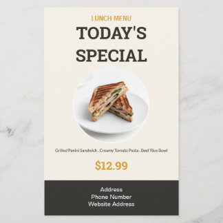 Cardápio de Almoço Especial Premium de Hoje