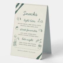 Cardápio de Bar e Lanches Manuscrito Desenhado à M
