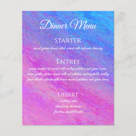 Cardápio de Bebidas e Jantar de Casamento - Mar de