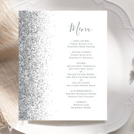 Cardápio de Casamento Branco Orçamento com Borda d