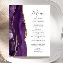 Cardápio de Casamento Escrito em Rouxinol Dourado