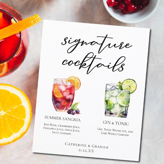 Cardápio de Coquetéis Especiais Sangria Gin & Toni (Criador carregado)