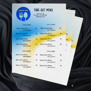 Cardápio de Delivery do Restaurante Azul e Amarelo