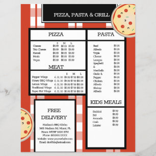 Cardápio de Espaguete do Restaurante Pizza Pasta G