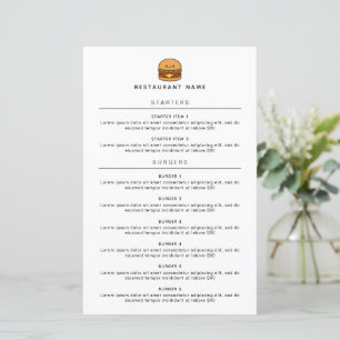 Cardápio de Restaurante Cute Burger