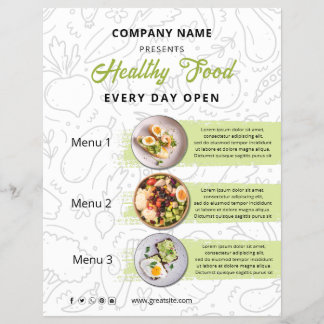 Cardápio de Restaurante de Catering de Comida Fres