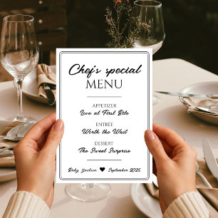 Cardápio de Restaurante Divertido Anúncio de Gravi