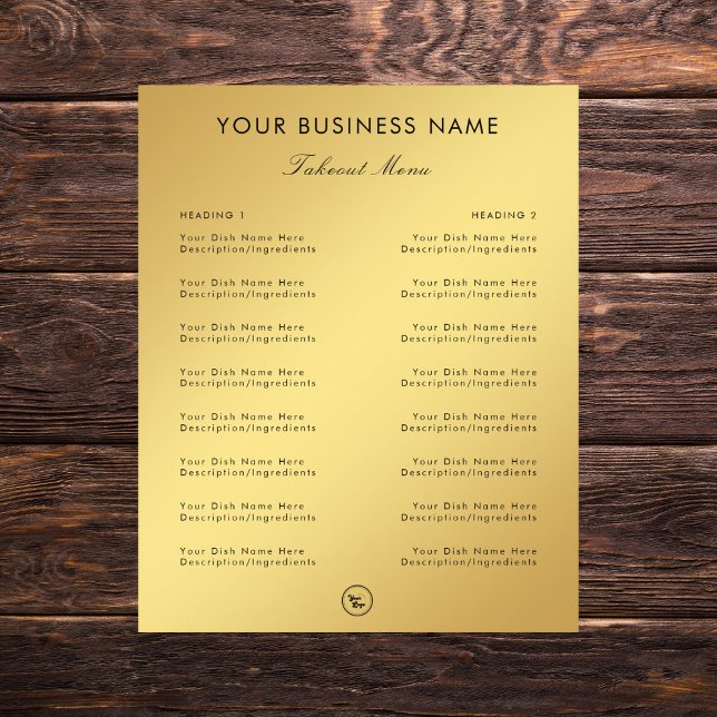 Cardápio de restaurante e lanchonete com gradiente (Criador carregado)