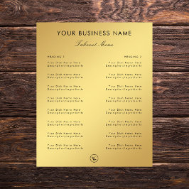 Cardápio de Take Out e Logotipo do Restaurante Caf