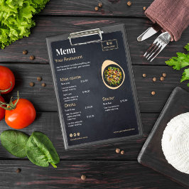 Cardápio personalizado de restaurante | Menu de fo