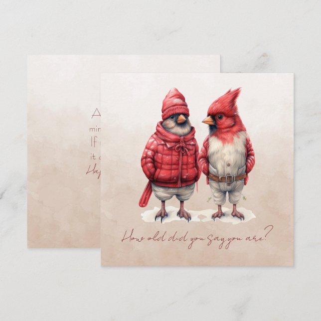 Cardeal Aniversário De Quantos Anos Você Disse Que (Frente/Verso)