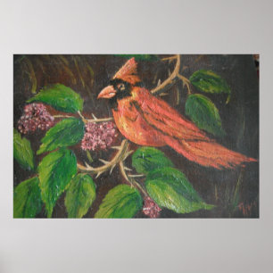 Cardeal de pintura de poster Ann Hayes