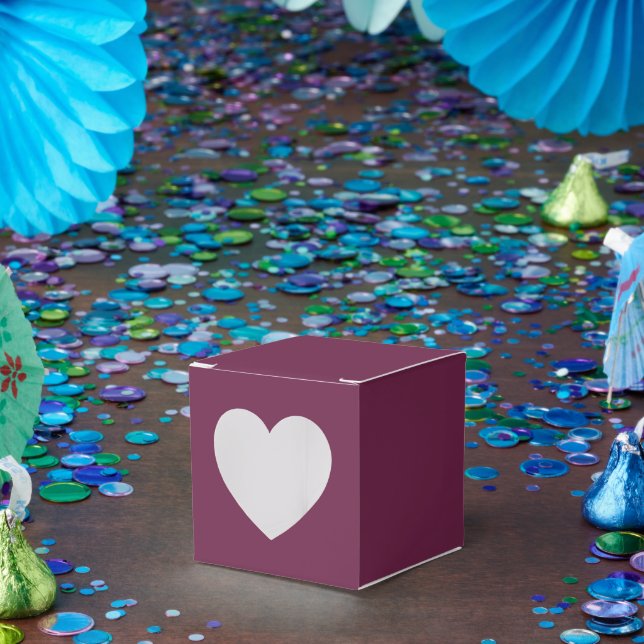Cardíaco Borgonha Caixas para Eventos e Presentes (Festa)