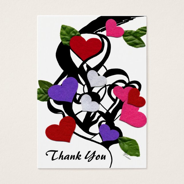 Cardíaco Obrigado Dando Etiquetas (Frente)