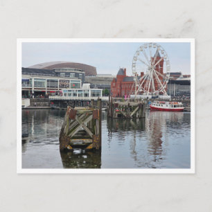 Cardiff Bay panorâmico cartão postal