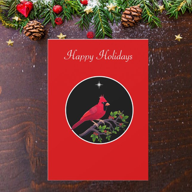 Cardinal em preto e vermelho de Natal (Criador carregado)