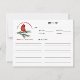 Cardinal no Ramo de Pinheiro Da Cozinha De