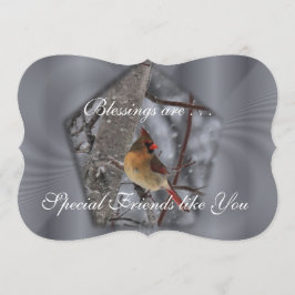 Cardinal Spl Shape Card - personalize a forma esco