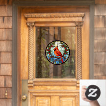 Cardinal Vermelho Empoleirado Em Uma Árvore Falso 