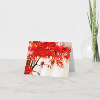 Cardinho de saudação, cartões de saudação de aves