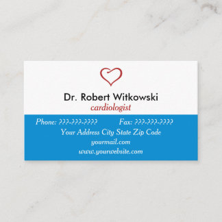 Cardiologia Cartões de visitas