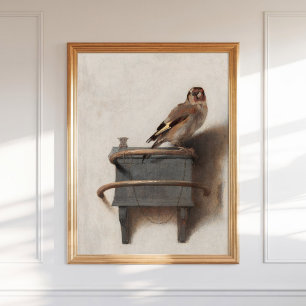 Carel Fabritius The Goldfinch Art Impressão Dutch