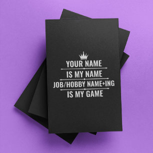 Cargo Engraçado Personalizado e Nome do Hobby