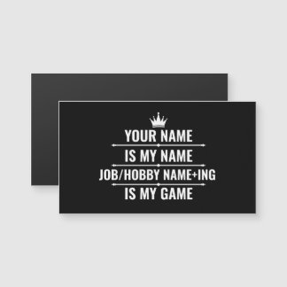 Cargo Engraçado Personalizado e Nome do Hobby