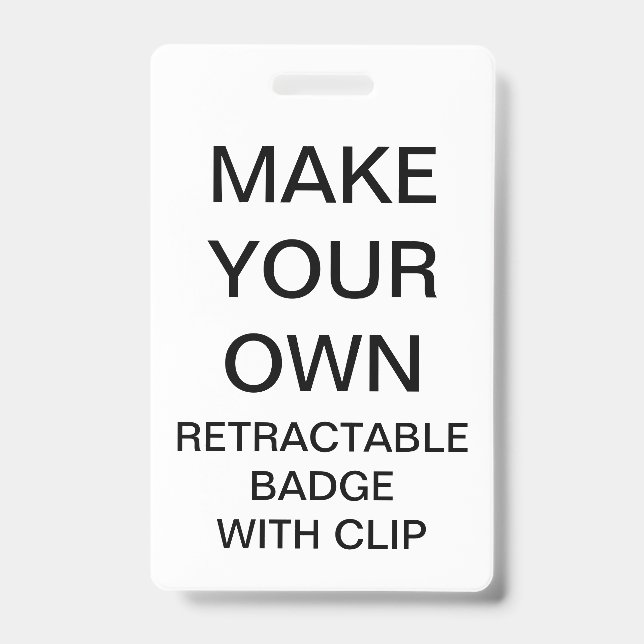 Cargol Personalizado de CLIP E Crachá RETRÁTIL (Frente)
