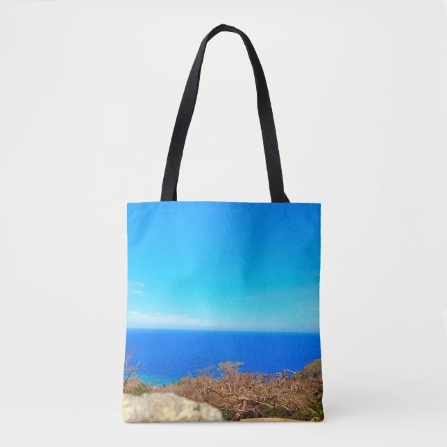 Caribe o Azure Bliss - Tote Bag do Dia a Dia (Frente)