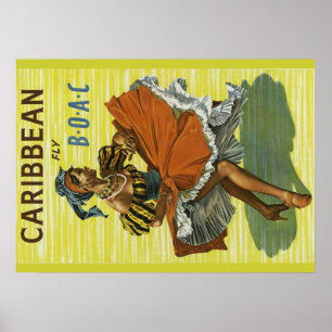 Caribe poster de viagens
