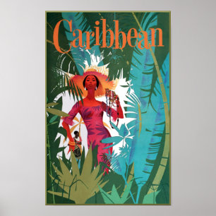 Caribe poster de viagens