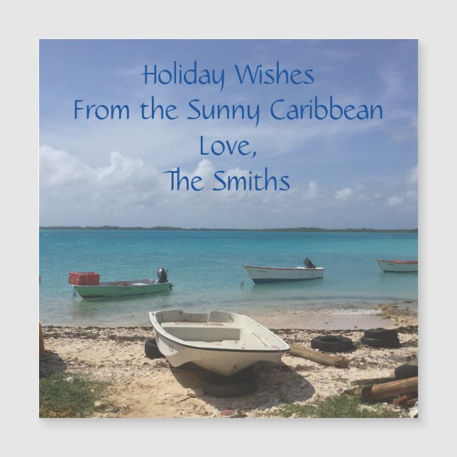 Caribe Sonhando com o Bonaire Barcos de Pesca Ocea (Frente)