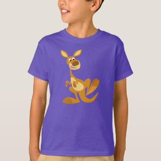 Caricatura Bestial Kangaroo Crianças T-Shirt
