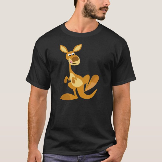 Caricatura Bestial Kangaroo T-Shirt (Frente)