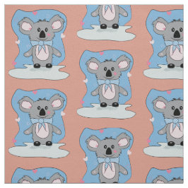 Caricatura Koala com Tecido de Hearts Kid