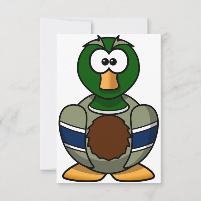 Caricatura Mallard Duck Convites (Frente)