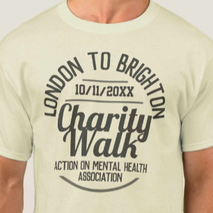 Caridade Caminhada ou Outro T-Shirt de Eventos