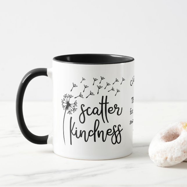 Caridade espalhada caneca personalizada (Com Donut)
