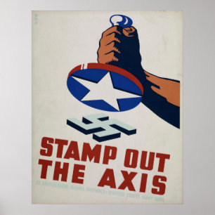 Carimbe para fora o poster vintage de WPA da linha