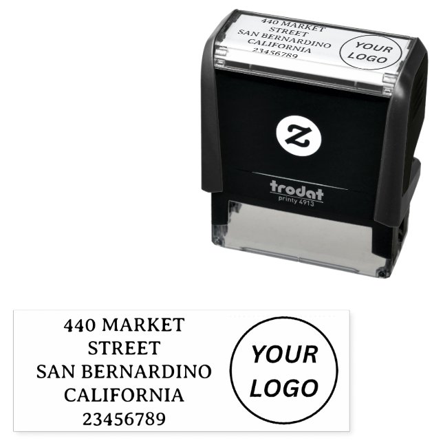 Carimbo Auto Entintado 1" x 2,5" (In Situ)