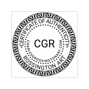 Carimbo Auto Entintado 3 Certificado Inicial de Autenticidade Nome URL #4