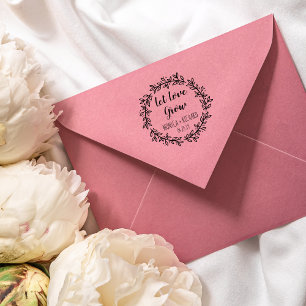 Carimbo Auto Entintado A violeta feita sob encomenda deixou o amor