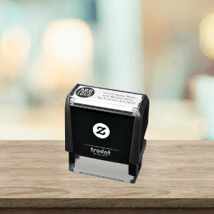 Carimbo Auto Entintado adicione um logotipo simples às empresas