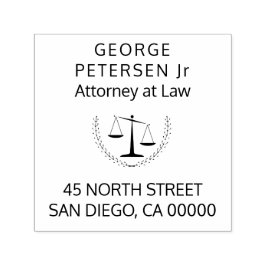 Carimbo Auto Entintado Advogado | advogado escalas de justiça simples