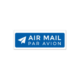 Carimbo Auto Entintado AIR MAIL PAR AVION 紙飛行機 エアメールスタンプ paper airplane o