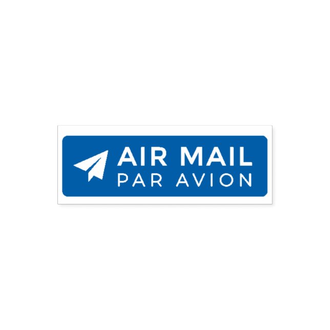 Carimbo Auto Entintado AIR MAIL PAR AVION 紙飛行機 エアメールスタンプ paper airplane o (Design)